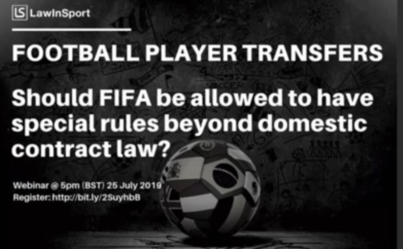 Player Transfers – Should FIFA be allowed to impose special rules beyond domestic contract law?