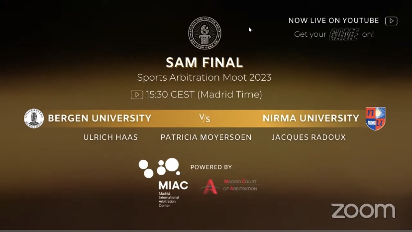 Sports Arbitration Moot 2023 – Final
