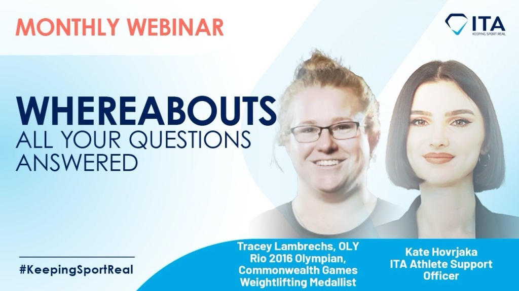 Video – International Testing Agency – Monthly Webinar: “Whereabouts”